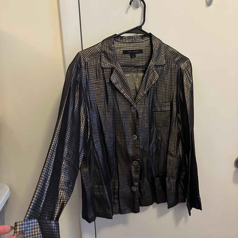 Marc Jacobs Metallic Button Down - image 1